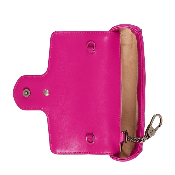 💖Limited edition!💖 GG MARMONT FUSHIA HOT PINK BELT BAG - size 95 - Picture 14 of 16